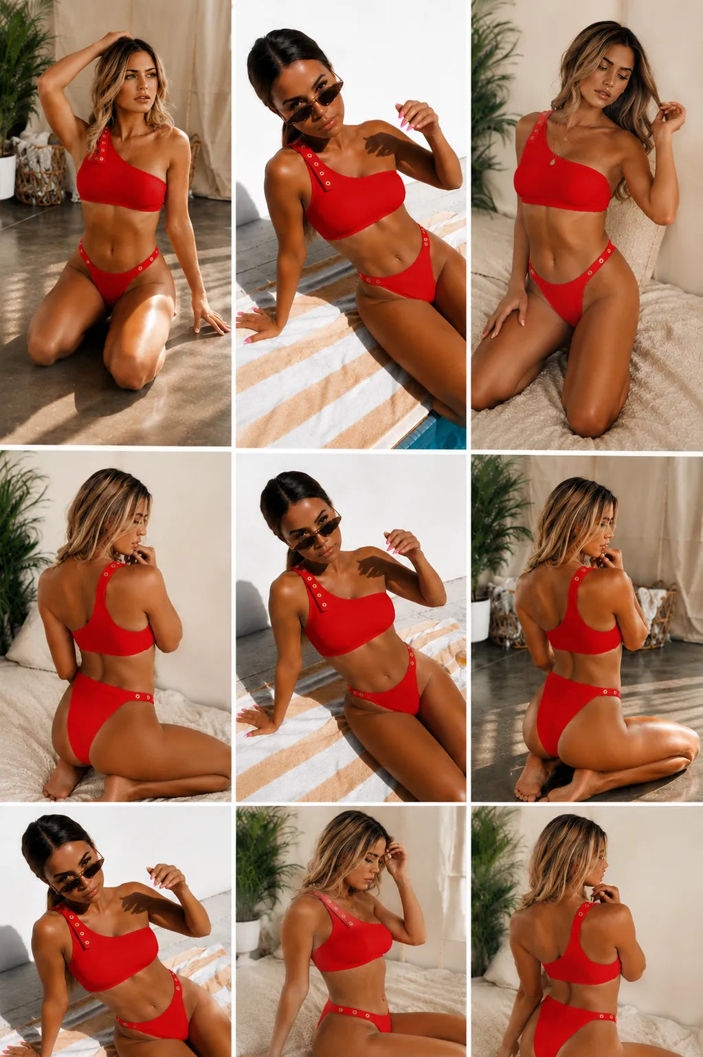 One-shoulder bikini